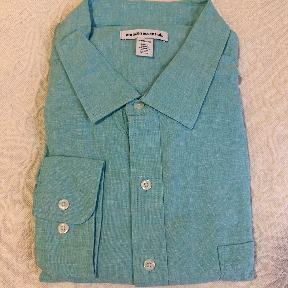 Amazon Essentials. Aqua color, size 2XL